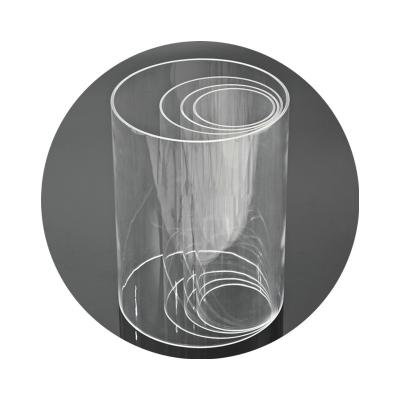 China Large Diameter OD150x3x1000mm High Clear Plastic Water Aquarium Transparent Round PMMA Hard Clear Acrylic Tube High Pipe Pipes Hotel Building Decor for sale