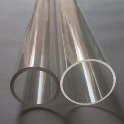 China High Clear Clear Acrylic Hard Tube High Tops Building Decor Plastic Perspex PMMA Transparent Water Pipes OD80x3x1000mm for sale