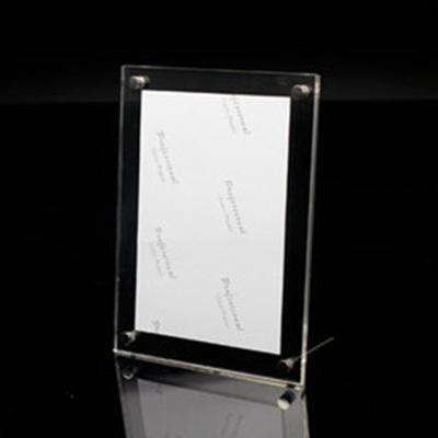 China Home Decor Crystal High Clear Photo Frame Creative Bedroom Decoration 3 Inch 100x70mm Rectangle Acrylic Magnets Picture Frame Home for sale