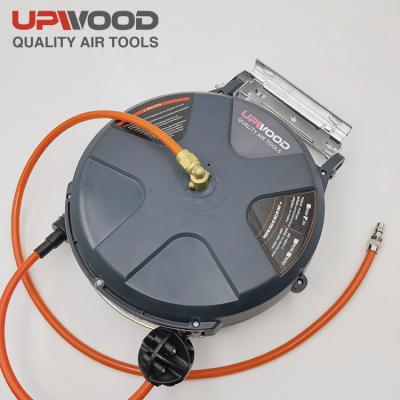 China PU Chat Pneumatic Hose UW-DQ810 8*12mm Automatic Retractable Hose 10m Air Hose Reel Hose Reel for sale