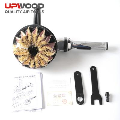 China UW-7500C Industry Professional 7 Inch Pneumatic Air Brusher Abrasive Brush Tool for Brush Sanding Curved Surfaces for sale