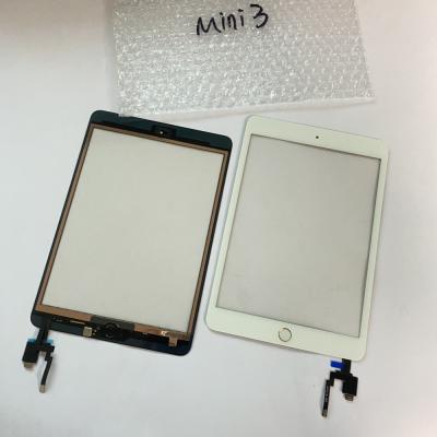 China Glass+metal for iPad Mini 3 Touch Screen with Home Button with Adhesive Digitizer Front Glass Replacement for sale