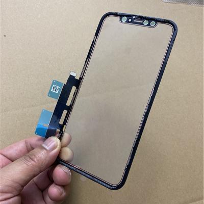 China Original Glass+metal Front Glass Panel Digitizer Touch Screen OCA View Flex For Iphone Xr Replacement Wholesale Display Spare Parts for sale