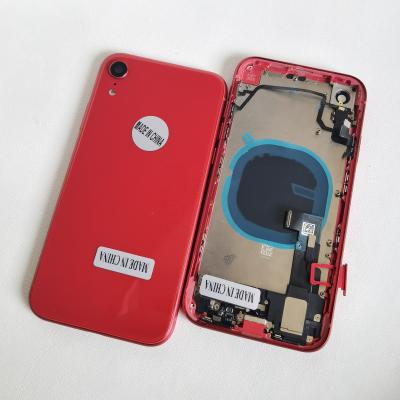 China Iphone XR Full Body Middle View Plastic+Metal Mobile Phone Back Cover Housing With Original Logo Cable Kits Replacement Glass Housing for sale