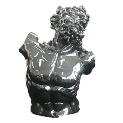 China Laocoon Decorative Modern Statue Figurine Home Decor Black Art Tool Art Tool Europe 2021 Greek Bust Resin Ornament for sale