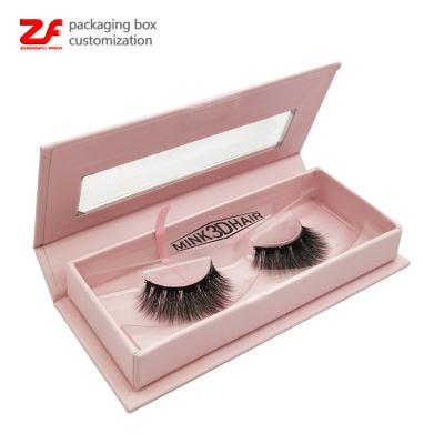 China Recyclable Luxury Cute Lashes Packaging Box Small Eyelash Packaging Box Custom Verpackung Case With Logo for sale