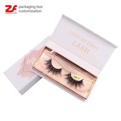 China Custom Recyclable Single Eyelash Lashbox Packaging Empty Wick Wimpern Box For Eyelash Pack for sale