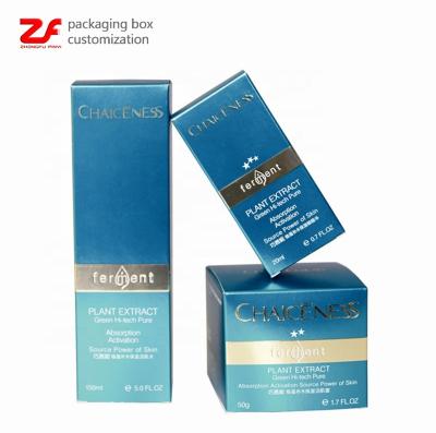 China Cheap Recyclable Cosmetic Box Custom Skin Care Paper Set Skin Supply Beauty Skin Care Packaging for sale