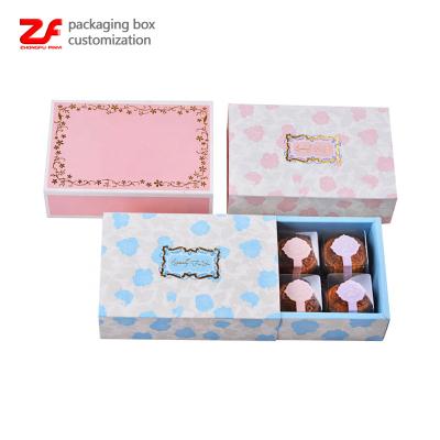 China Customized Eco-friendly Recycled Materials Logo Box Cardboard Cookie Paper Chocolate Food Gift Box for sale