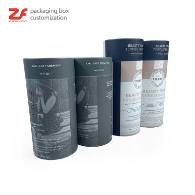 China Recyclable Eco Friendly Coffee Tea Container Packaging Tube Custom Cylinder Twist Up Cardboard Tubes With Cap for sale