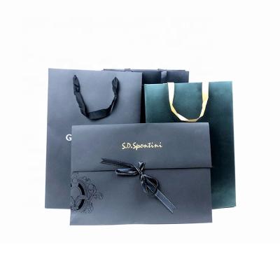 China Competitive Price Recyclable OEM Print Logo Custom Shopping Bulk Gift Envelope Paper Bag With Handle for sale