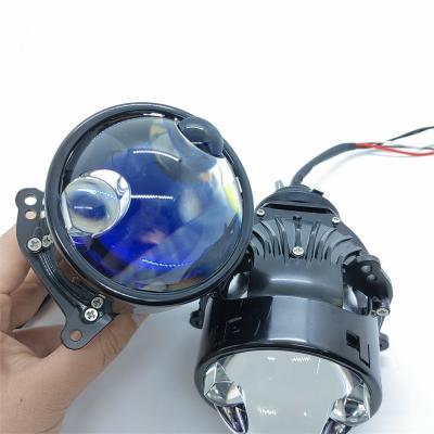 China For replace/repair High Quality 3 Inch Bi-Led Projector LED Headlights 70W High Low Beam Double Laser headlamp for Cars for sale