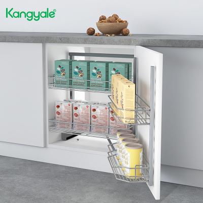 China KYL C040245 China Modern Wire Storage Pull Out Storage Cabinet Tall Basket for sale