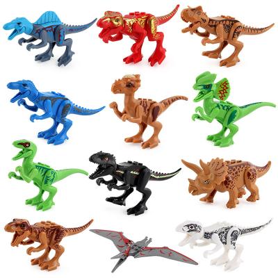 China Mini Plastic Jurassic Dinosaur Set Building Blocks for sale