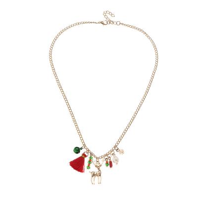 China Wholesale BOHEMIA Snowman Accessories Women Necklace 2021customized Tassel Layered Necklace Men For Christmas Gifts for sale