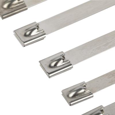 China Eco-Friendly Stainless Steel Cable Ties, 200mm x 4.6mm, 316 Marine Grade Metal for sale