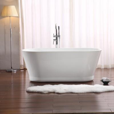 China 62 Inch Freestanding Cheap Acrylic Oval Soaking Plastic Small Bathtub for sale