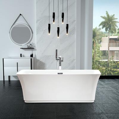 China 59 Freestanding 67 Inch Acrylic Square Freestanding Joint Bathtub for sale