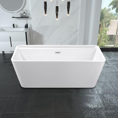 China 67 Inch Large Freestanding Acrylic Plastic Bathtub for sale