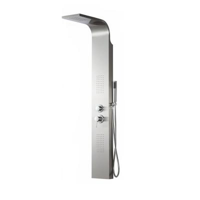 China Without Slide Bar Stainless Steel Shower Panel With Body Jets for sale