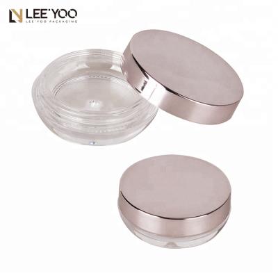 China PA-1044A Luxury Eyeshadow Silver Cosmetics Jar With Lid for sale