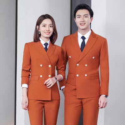 China High Quality Breathable Men And Women Autumn Amazon Hot Anti Wrinkle With Womens Business Suit Model for sale