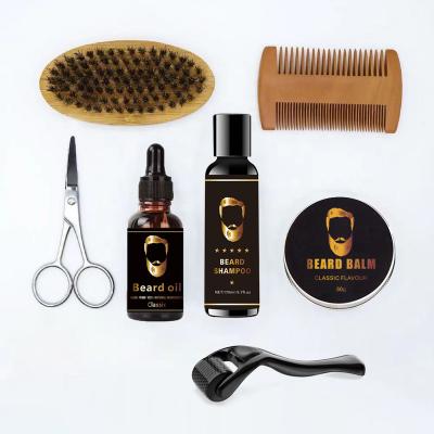 China Moisturizing 100% Private Label Beard Oil Organic Beard Wash Beard Grooming Kit For Men for sale