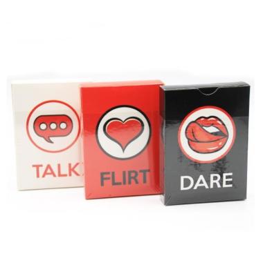 China Valentines Day Gift Paper Drinking Party Cards For Adults Play Fun Board Games For Couples Card Games Talk Flirt Challenge Card Game for sale