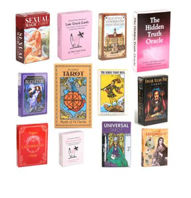 China Wholesale New Kabbalistic Paper Top Rated Fire Printing Paper Sex Magic Wisdom Tarot Cards Charm Egypt Oracles Tarot Card Gold Edge for sale