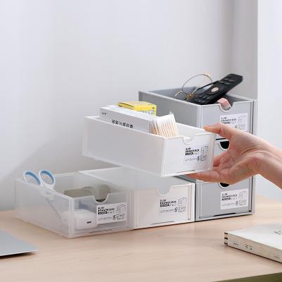 China Wholesale Multi-Functional Stackable Plastic Organizer Office Storage Drawer Hit Factory for sale