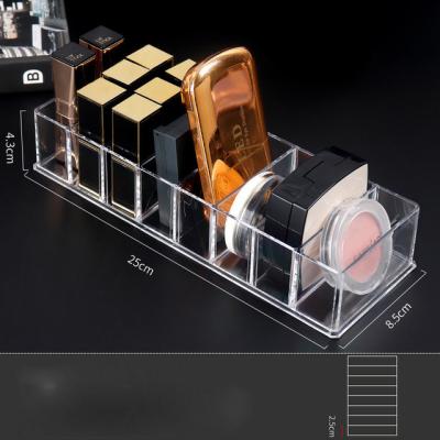 China Retail Stores Wholesale PS Cosmetic Organizer Table Makeup Stock Case Lipstick Blast Showcase Box for sale