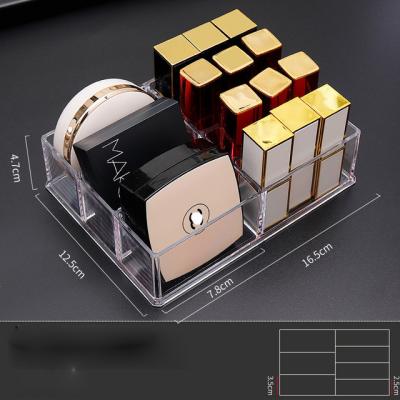 China New Retail Stores Picosecond Organizer Makeup Stock Table Case Lipstick Blast Display Case Wholesale Cosmetic Box for sale