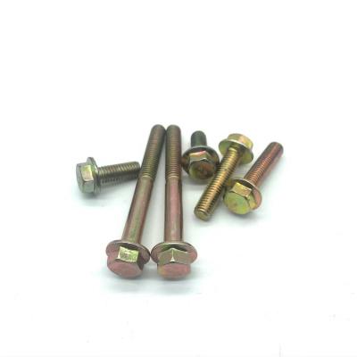 China Chuangke Stainless Steel Gold Hex Head Custom Self Drilling Screws Yellow Zinc Bolts Flange Bolt for sale