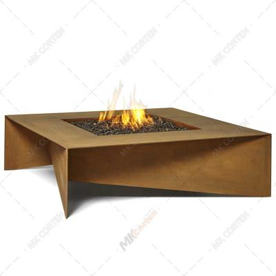 China Rectangle Pit Table Fire Table Garden Supplies Manufacturer Propane Patio Outdoor Stocked Gas Fire for sale