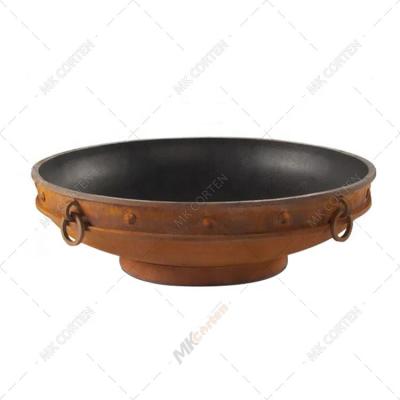 China Firepit Outdoor Steel Garden Yard Round Shape Fire Pit Stored Portable Fire Pit Bowl for sale