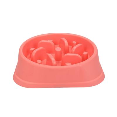 China New Design Sustainable Wholesale Plastic Slow Pet Dog Bowl Smart Dog Slow Bowl for sale