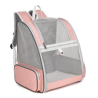 China High Quality Classic Folding Portable PVC Backpack Pet Cat Dog Carrier Durable Material Bag for sale