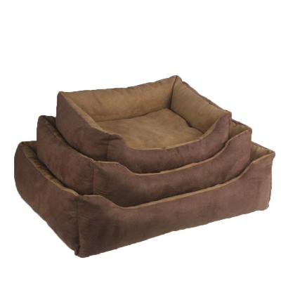 China Multi Sizes Suede Brown Dog Cat Pet Sofa Bed Comfortable Washable Soft Durable Hot-selling Durable Products for sale