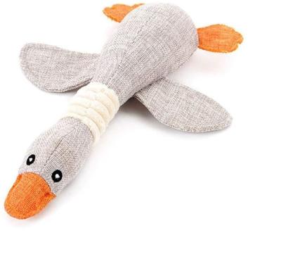 China Stocked dog toys are great for indestructible breeds of powerful chew sticks small and squeaky geese for small and medium dogs for sale