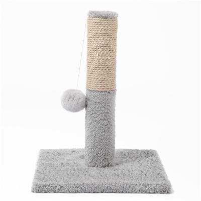 China Popular High Quality Durable Pet Cat Toy Cat Tree Cat Scratching Post Sisal Fleece Classic Wholesale Viable for sale