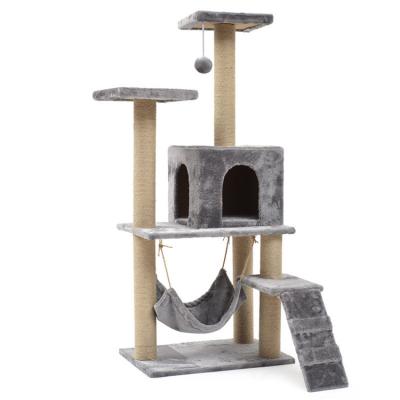 China High Quality Large Dark Gray Cat Scratcher Viable Short Plush Toy for sale