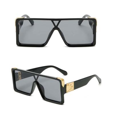 China Fashion Sun Glasses Black UV400 Fashion Men Women Luxury Cool PC Sunglasses for sale