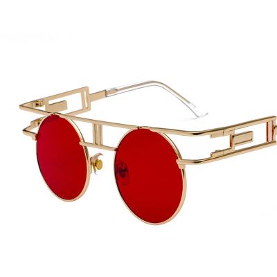 China Le Couturier Wholesale Fashion Sunglasses For Promotion Women Sun Glass Metal Round Sunglasses for sale