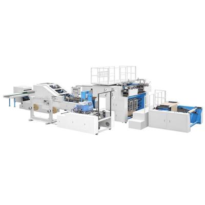 China 2021 Hotels Operation Stability Kraft Paper Bag Handle Sticking Printing Paper Bags Making Machine Automatic for sale