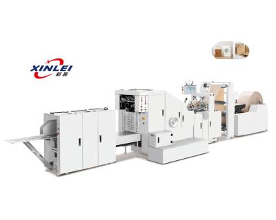 China Hotels Semi Automatic Block Bottom Paper Bag Machine for sale