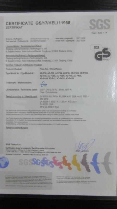 GS - Zhejiang Andong Electronics Technology Co., Ltd.