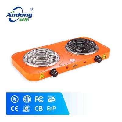 China RV Andong Griddle 2 Burner Electric Camping Stove for sale