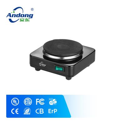 China Adjustable Temperature Andong Heating Element 500w Electric Single Hot Plate Stove With Cast Iron Burner for sale