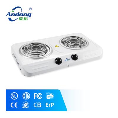 China Andong 2 Adjustable Temperature Coil Hot Foods Portable Electric Stove Cooker for sale