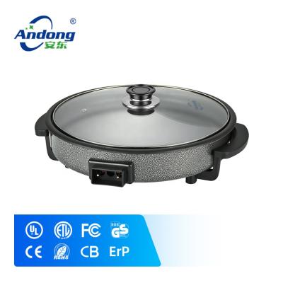 China Andong Best Temperature Adjustable 32cm Non Toxic Compact Electric Stove With Glass Cover for sale